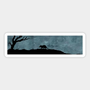 Long Nocturne Scene Sticker